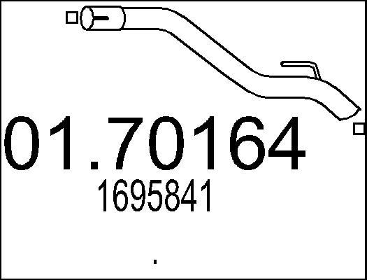 MTS 01.70164 - Труба вихлопного газу autocars.com.ua