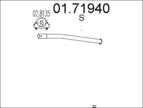MTS 01.71940 - Труба выхлопного газа avtokuzovplus.com.ua