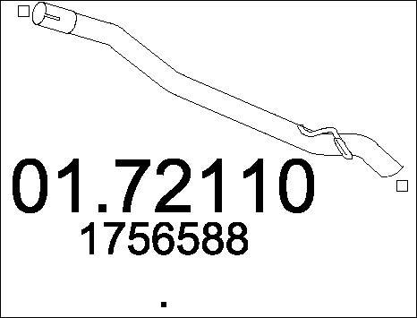 MTS 01.72110 - Труба выхлопного газа avtokuzovplus.com.ua