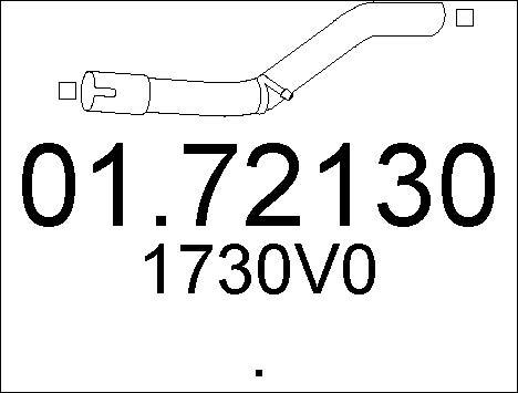 MTS 01.72130 - Труба вихлопного газу autocars.com.ua