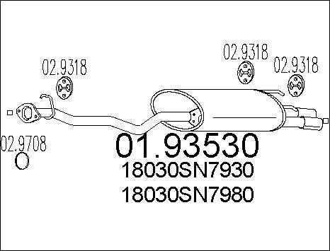 MTS 01.93530 - Глушитель выхлопных газов, конечный avtokuzovplus.com.ua