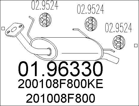 MTS 01.96330 - Глушитель выхлопных газов, конечный avtokuzovplus.com.ua