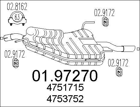 MTS 01.97270 - Глушитель выхлопных газов, конечный autodnr.net