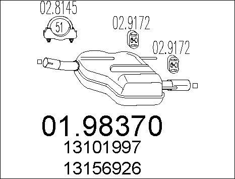 MTS 01.98370 - Глушитель выхлопных газов, конечный autodnr.net