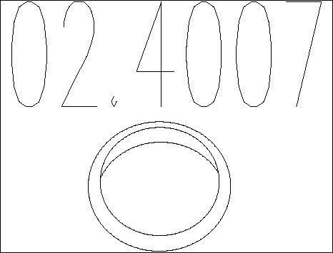 MTS 02.4007 - Кільце ущільнювача, труба вихлопного газу autocars.com.ua
