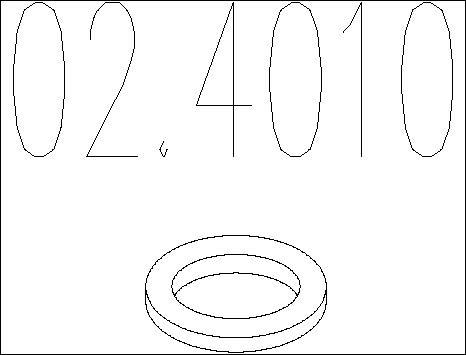 MTS 02.4010 - Уплотнительное кольцо, труба выхлопного газа avtokuzovplus.com.ua
