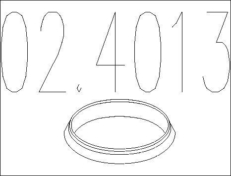 MTS 02.4013 - Уплотнительное кольцо, труба выхлопного газа avtokuzovplus.com.ua
