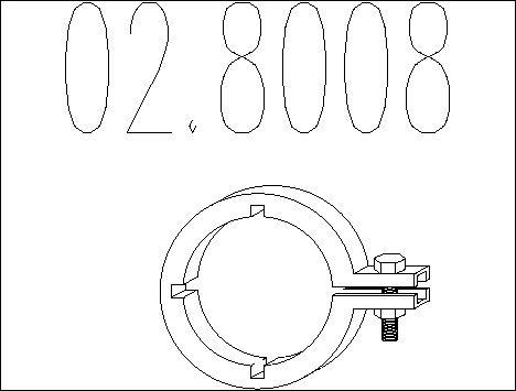 MTS 02.8008 - Соединительные элементы, система выпуска avtokuzovplus.com.ua