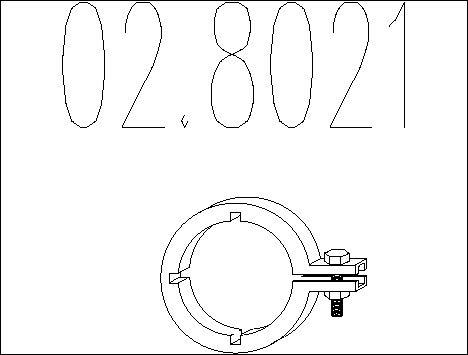MTS 02.8021 - З'єднувальні елементи, система випуску autocars.com.ua