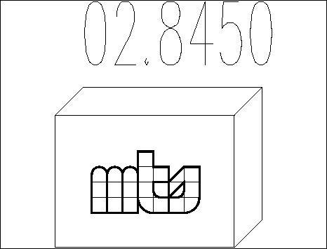 MTS 02.8450 - Монтажний комплект, глушитель autocars.com.ua