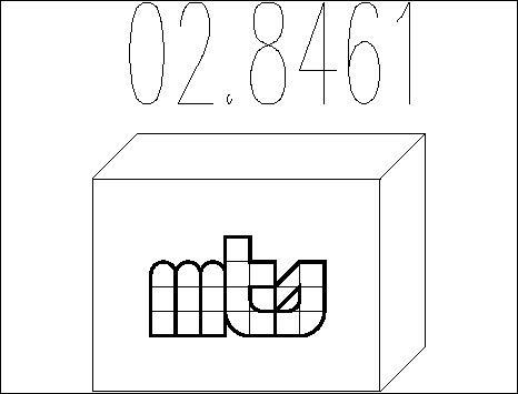 MTS 02.8461 - Монтажний комплект, глушитель autocars.com.ua