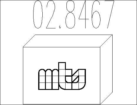 MTS 02.8467 - Монтажний комплект, глушитель autocars.com.ua