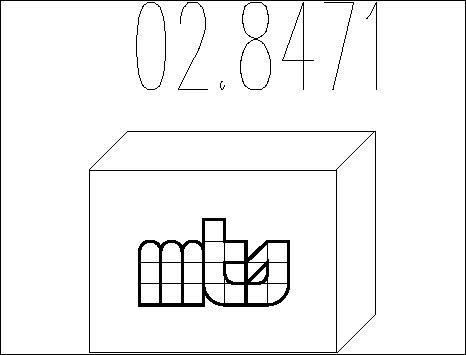 MTS 02.8471 - Монтажний комплект, глушитель autocars.com.ua