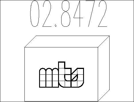 MTS 02.8472 - Монтажний комплект, глушитель autocars.com.ua