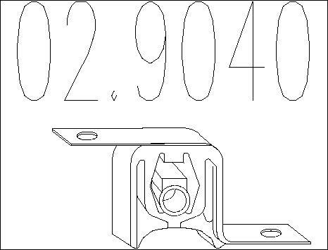 MTS 02.9040 - Кронштейн, втулка, система випуску autocars.com.ua