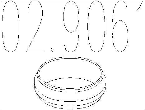 MTS 02.9061 - Уплотнительное кольцо, труба выхлопного газа avtokuzovplus.com.ua
