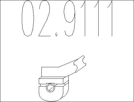 MTS 02.9111 - Кронштейн, втулка, система випуску autocars.com.ua