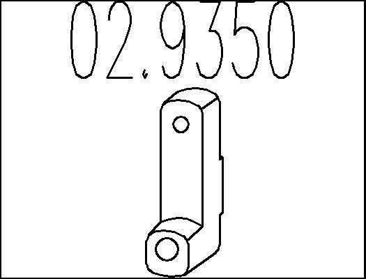 MTS 02.9350 - Кронштейн, система випуску ОГ autocars.com.ua