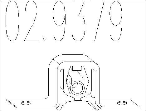 MTS 02.9379 - Кронштейн, система випуску ОГ autocars.com.ua