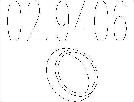 MTS 02.9406 - Кільце ущільнювача, труба вихлопного газу autocars.com.ua