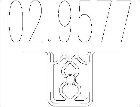 MTS 02.9577 - Кронштейн, система выпуска ОГ avtokuzovplus.com.ua