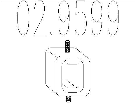 MTS 02.9599 - Кронштейн, система випуску ОГ autocars.com.ua