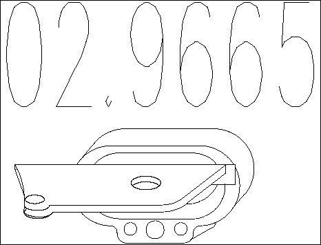 MTS 02.9665 - Кронштейн, система випуску ОГ autocars.com.ua