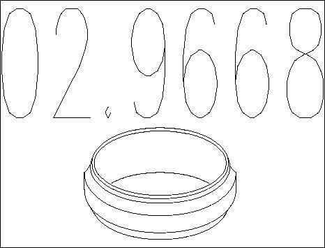 MTS 02.9668 - Уплотнительное кольцо, труба выхлопного газа autodnr.net