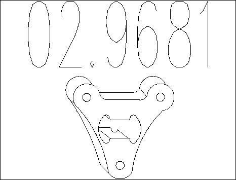 MTS 02.9681 - Кронштейн, система выпуска ОГ avtokuzovplus.com.ua
