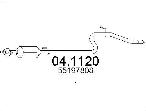 MTS 04.1120 - Каталізатор autocars.com.ua