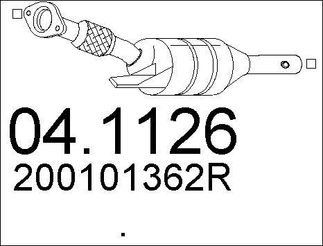 MTS 04.1126 - Каталізатор autocars.com.ua