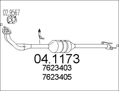 MTS 04.1173 - Катализатор avtokuzovplus.com.ua