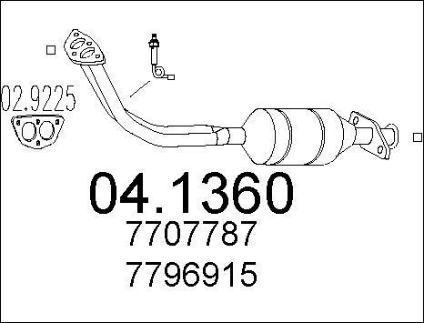 MTS 04.1360 - Катализатор autodnr.net