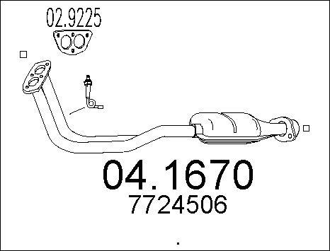 MTS 04.1670 - Каталізатор autocars.com.ua