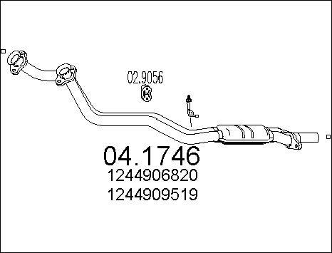 MTS 04.1746 - Каталізатор autocars.com.ua