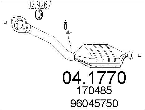 MTS 04.1770 - Каталізатор autocars.com.ua