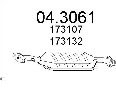 MTS 04.3061 - Каталізатор autocars.com.ua