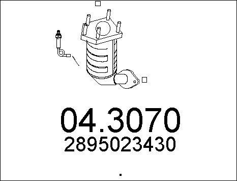 MTS 04.3070 - Каталізатор autocars.com.ua