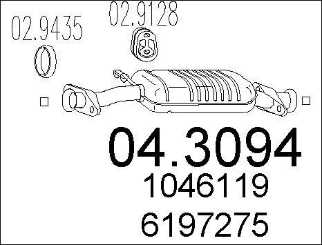 MTS 04.3094 - Каталізатор autocars.com.ua