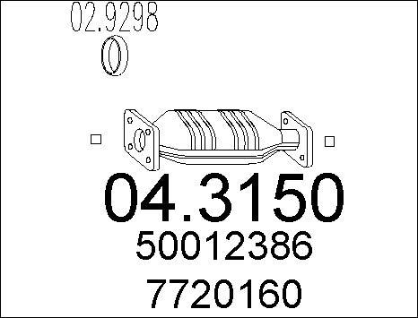 MTS 04.3150 - Каталізатор autocars.com.ua