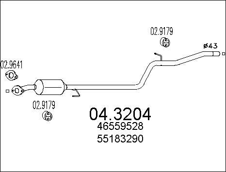 MTS 04.3204 - Каталізатор autocars.com.ua