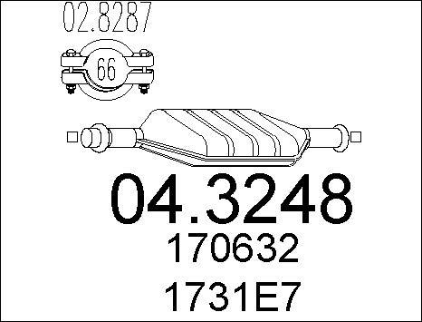 MTS 04.3248 - Каталізатор autocars.com.ua