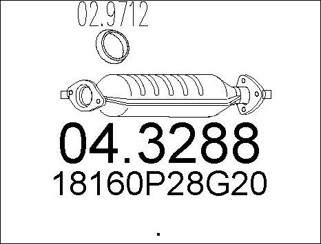 MTS 04.3288 - Каталізатор autocars.com.ua