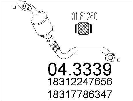 MTS 04.3339 - Катализатор autodnr.net