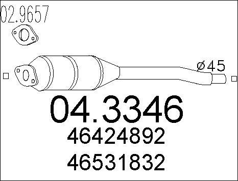 MTS 04.3346 - Каталізатор autocars.com.ua