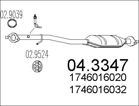 MTS 04.3347 - Каталізатор autocars.com.ua