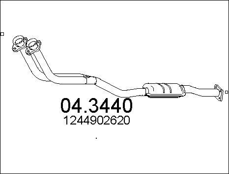 MTS 04.3440 - Каталізатор autocars.com.ua