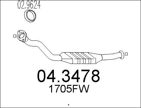 MTS 04.3478 - Катализатор avtokuzovplus.com.ua