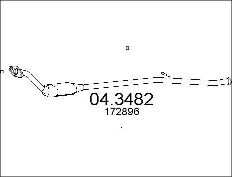 MTS 04.3482 - Каталізатор autocars.com.ua