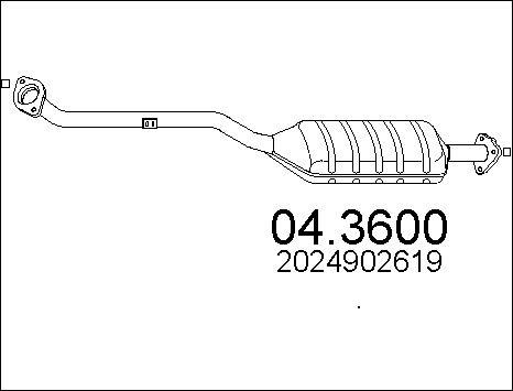 MTS 04.3600 - Каталізатор autocars.com.ua